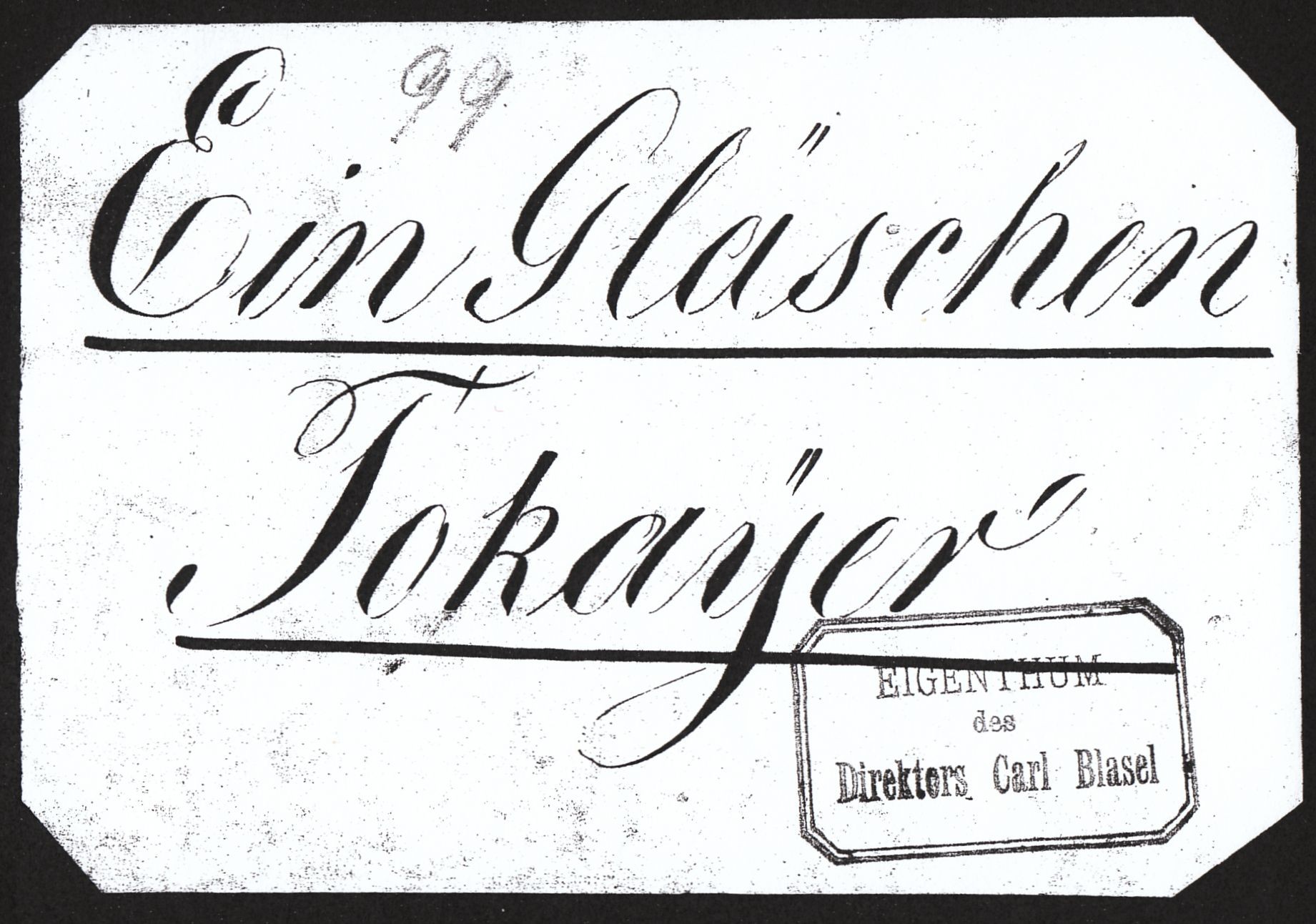 Title page of Robecker’s Ein Gläschen Tokajer