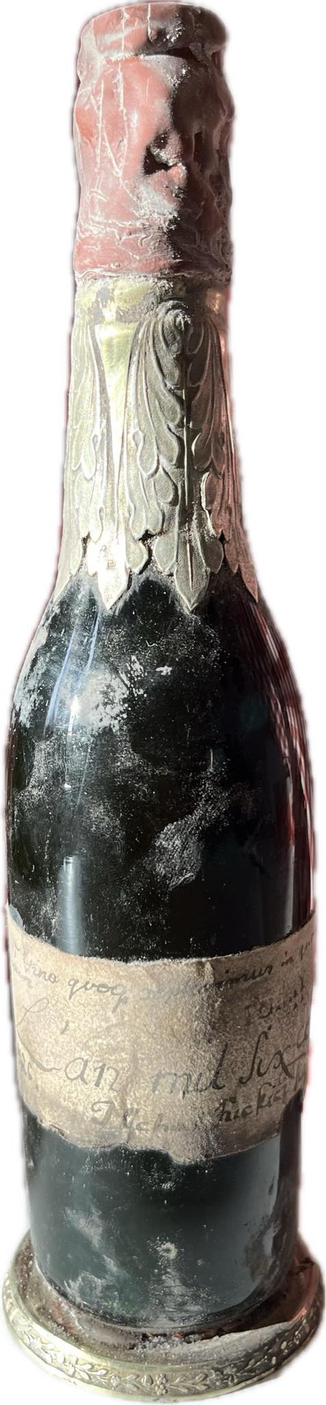 The 1620 bottle, mounted in tsarist silver