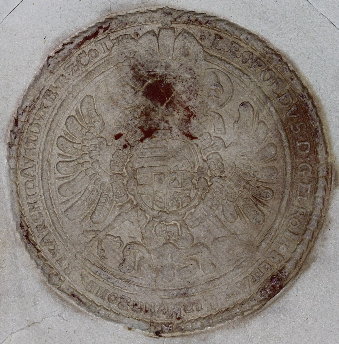 The seal of Leopold I, Holy Roman Emperor, for comparison