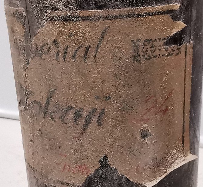 A third Imperial Tokaji label, torn