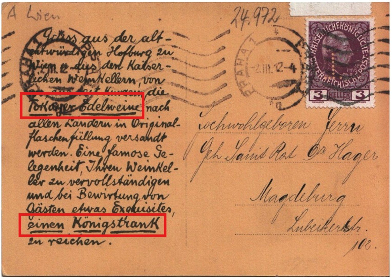 Postcard: Königstrank